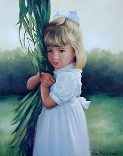 Portrait of a child<br>22 x 28 inches, oil/canvas