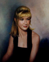 Portrait of a young woman<br>22 x 28 inches, oil/canvas