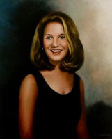 Portrait of a young woman<br>22 x 28 inches, oil/canvas